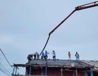 ĐỔ BÊ TÔNG MÁI LỆCH CHO GIA CHỦ Ở BÀ RỊA