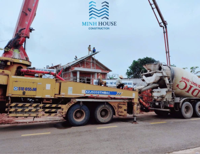 ĐỔ BÊ TÔNG MÁI LỆCH CHO GIA CHỦ Ở BÀ RỊA